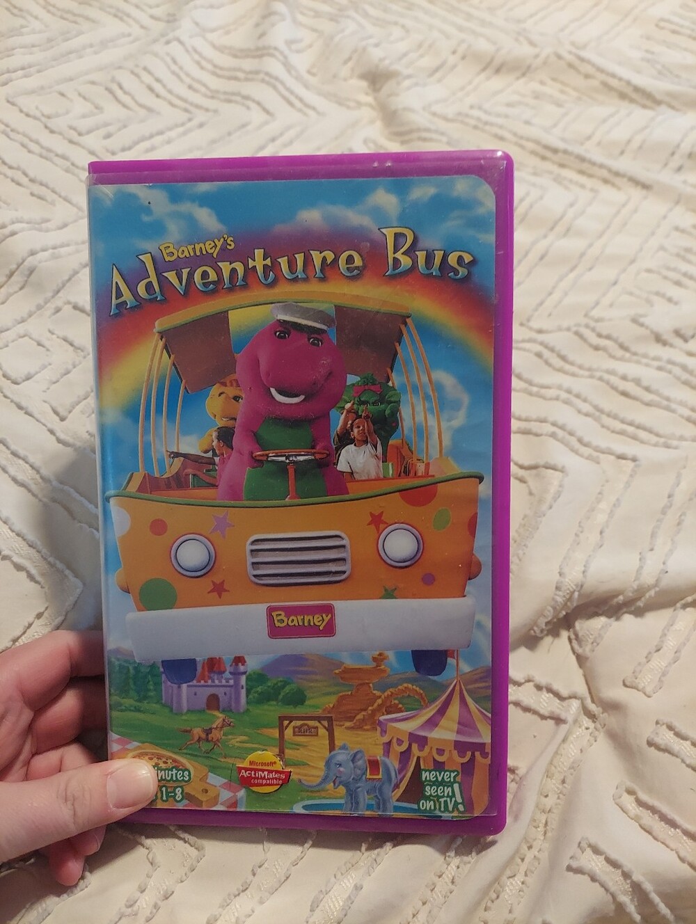 Barneys Adventure Bus VHS Tape Vintage Clamshell Case Lyrick Studios 1997
